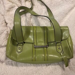 Apt. 9 Genuine Leather Green Shoulder Bag